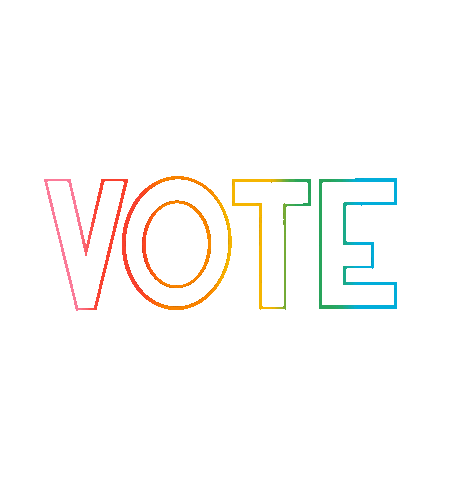 Election 2020 Rainbow Sticker