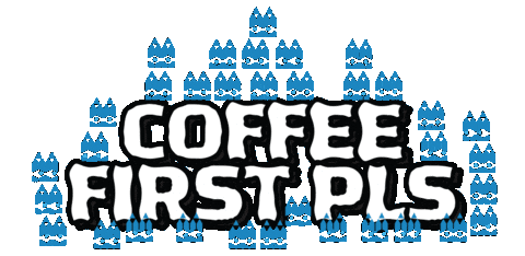 But First Coffee Sticker by Stamatia Alexaki