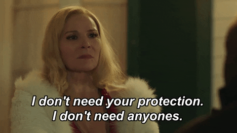 I Dont Need You Kim Cattrall GIF by Filthy Rich