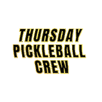Thursday Pickleball Sticker