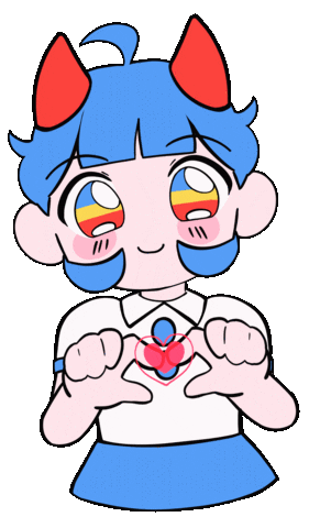 CookiesOnTheFloor wink chibi love it cute wink Sticker