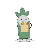 Organicfarm Daikon Sticker by THE ORGANI FARM INC