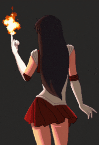 sailor moon fire GIF