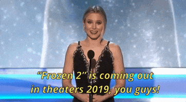 kristen bell frozen 2 coming out in theaters 2019 GIF by SAG Awards