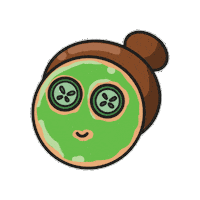 awkwerrrd selfcare facemask awkwerrrd Sticker