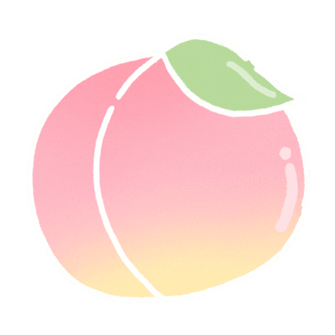 Fruit Peach Sticker