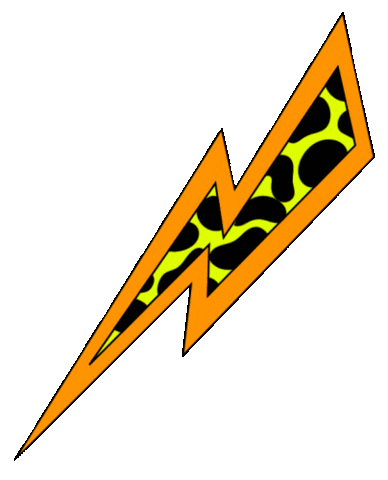 Orange Lightning Sticker by Nickelodeon