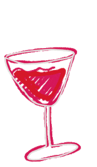 Pink Wine Sticker by Verge Girl
