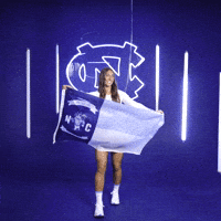 Waving University Of North Carolina GIF by UNC Tar Heels