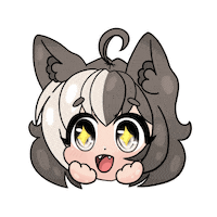 ashiewolfe happy wow like sparkles Sticker
