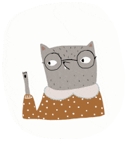 Cat Hello Sticker by fru farkas