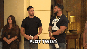 Jersey Shore Plot Twist GIF by Jersey Shore Family Vacation