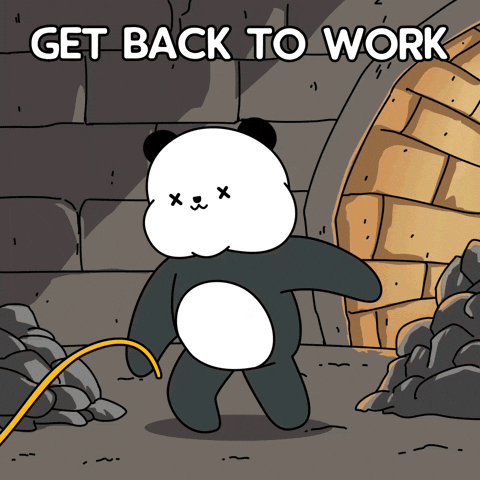 Monday Morning Work GIF by Kanpai Pandas