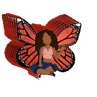 RaeDianz summer butterfly ascension rae Sticker