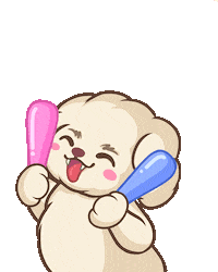 Hustling Shih Tzu Sticker by isobelleDB