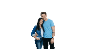 cbsluckydog love dog dogs couple Sticker