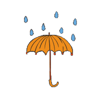 DeWolven rain regen klimaatklaar wateroverlast Sticker