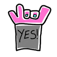 Happy Lets Go Sticker by The Squibbles