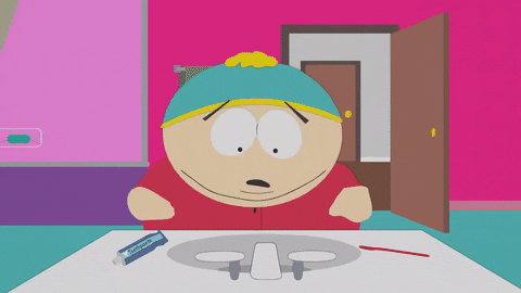 brushing eric cartman GIF by South Park 