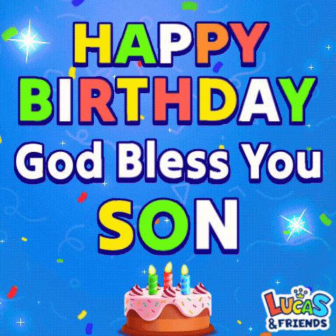Happy Birthday GIF by Lucas and Friends by RV AppStudios