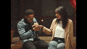 raksuofficial reaction dance smile shock GIF