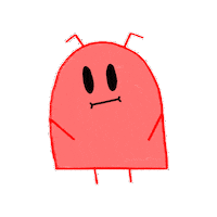Awkward Cute Alien Sticker