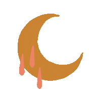 moon Sticker by maruhrz