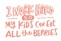 Kids Work Hard Sticker by Lisa Aihara