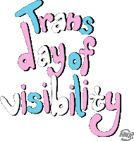 Transgender Day Of Visibility Love Sticker by Amor Design Studio
