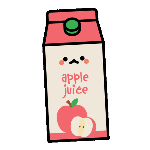 Apple Juice Illustration Sticker