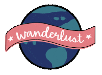 Travel World Sticker by Gina Molinaro