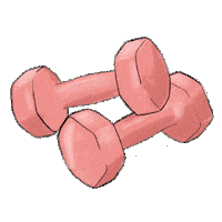 work out weights Sticker by Courtney Shields