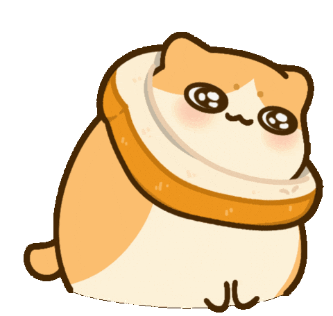 Cats Breadcat Sticker by Bichi Mao
