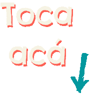Toca Aca Sticker by Andrea de la Mora
