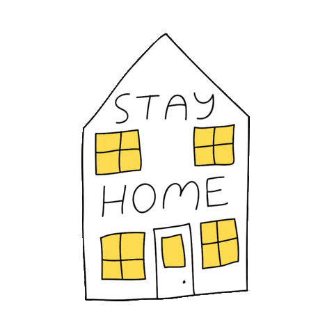 Stayhome Sticker by Natalie Byrne