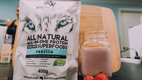 Protein Smoothie GIF by White Wolf Nutrition