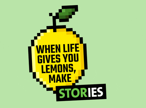 storymaker_agency giphyupload pixel art story lemon GIF