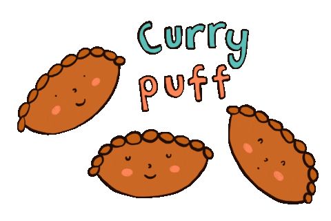 Curry Puff Pastel Sticker by cypru55
