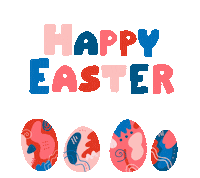 Easter Eggs Color Sticker by PokaDesign