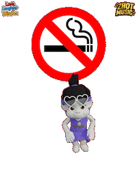 Warning Clean Air Sticker by Zhotcita