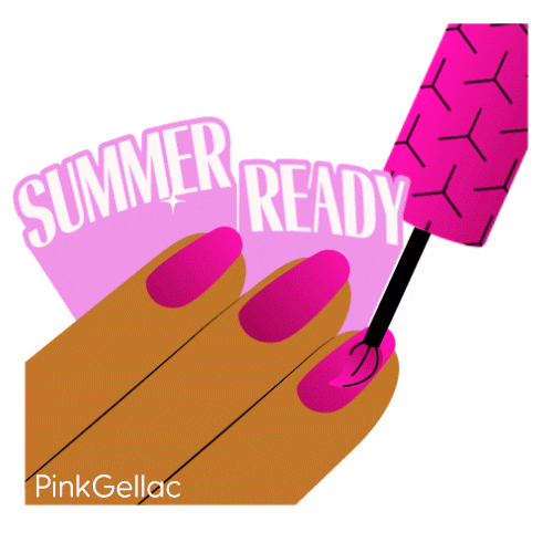 PinkGellac girl summer shine nails Sticker