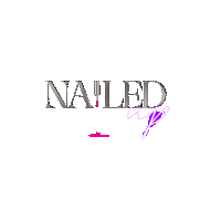 Nailedup neon nails organic nails nailedupbyvero Sticker