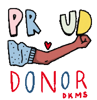 Stronger Together Yes Sticker by DKMS Group – We Delete Blood Cancer