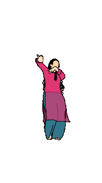 Happy Dancing Girl Sticker