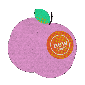 Pink Apple Sticker