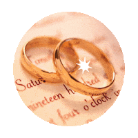 wedding rings Sticker