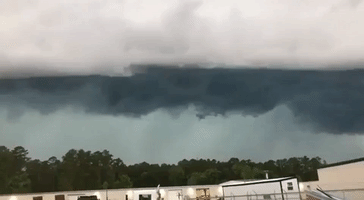 Dark Storm Clouds Hang Over Conway, South Carolina