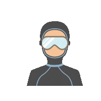 islandmedia sea diving diver snorkling Sticker