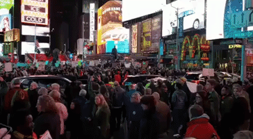 Thousands of Protesters Pack New York City's Times Square to Support Mueller Investigation