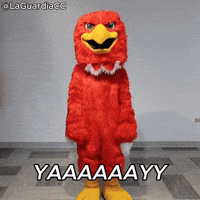 Happy Redhawks GIF by LaGuardia Community College
